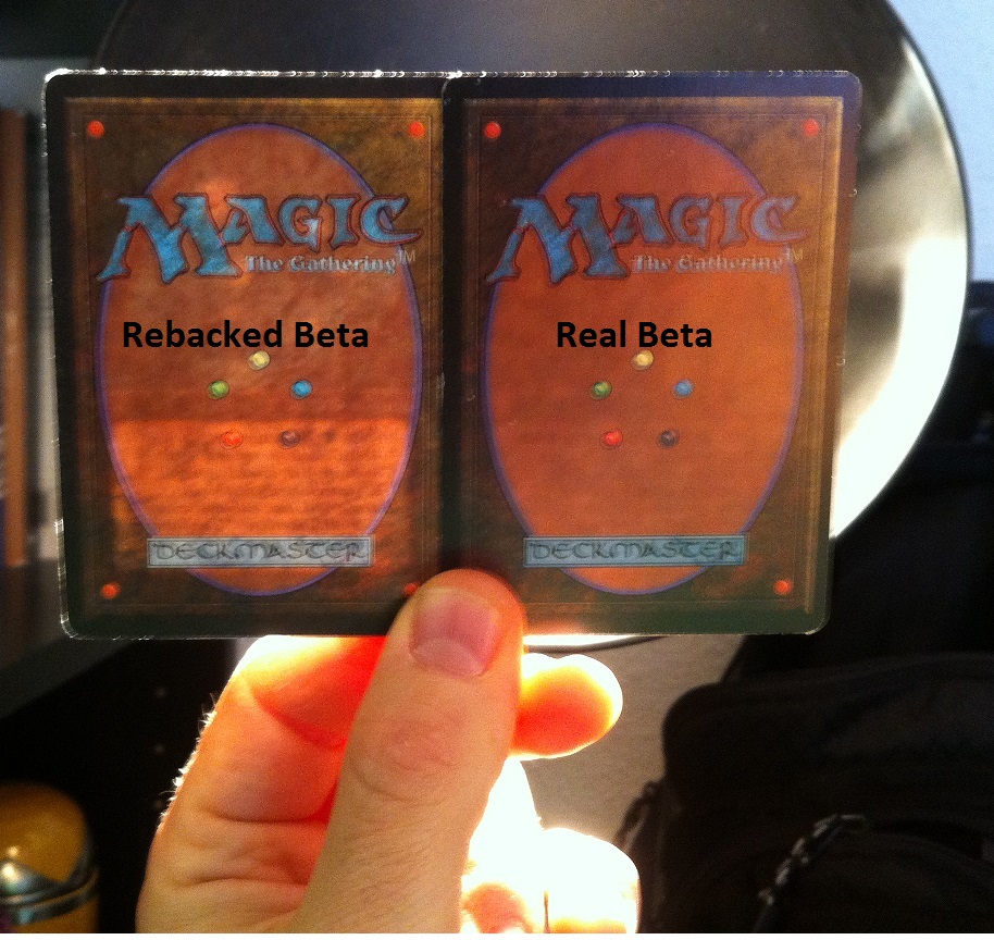 Rebacked Magic Card