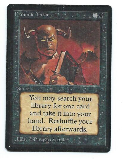 Magc MTG Beta Demonic Tutor HP - Copia