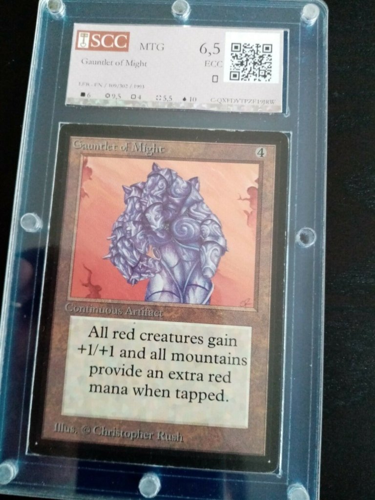 Beta Gauntlet of Might Magic the Gathering MTG Trading Cards