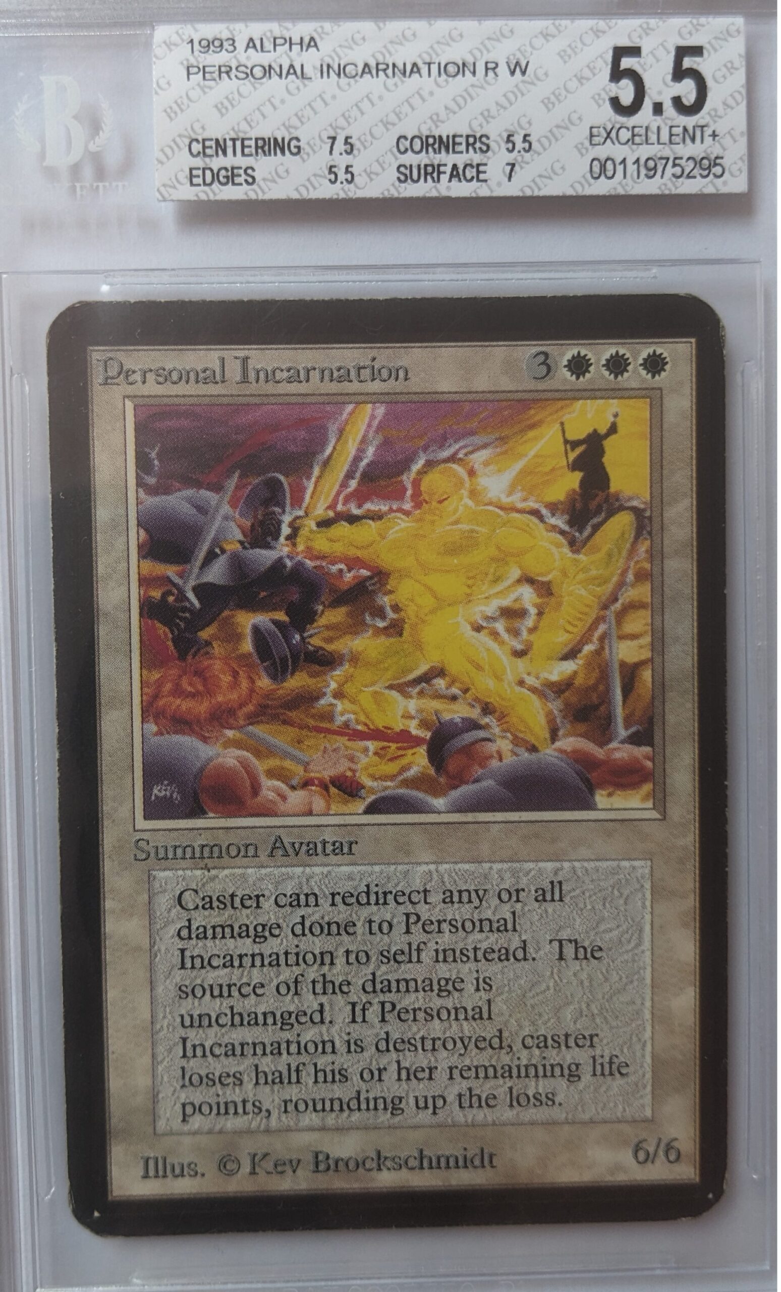 Magic MTG Alpha Graded Personal Incarnation Magic MTG Alpha Graded Personal Incarnation