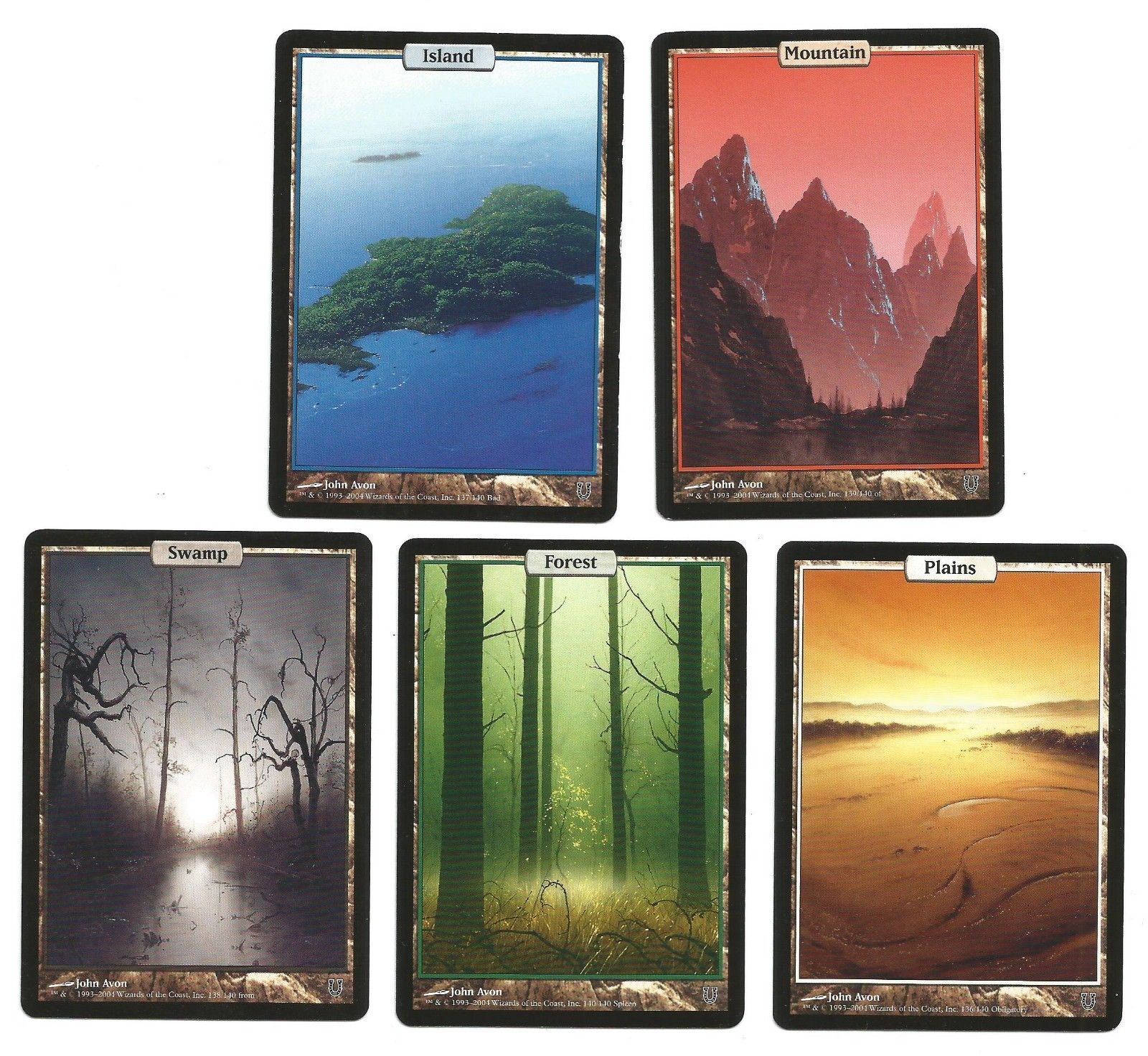 Mtg Full Art Lands. 