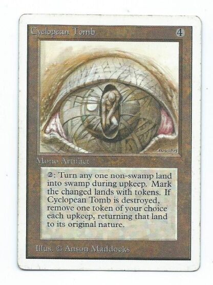 Magic MTG Unlimited Cyclopean Tomb front 2