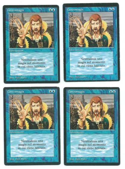 Magic MTG 4x FBB Counterspell Italian 1st edition