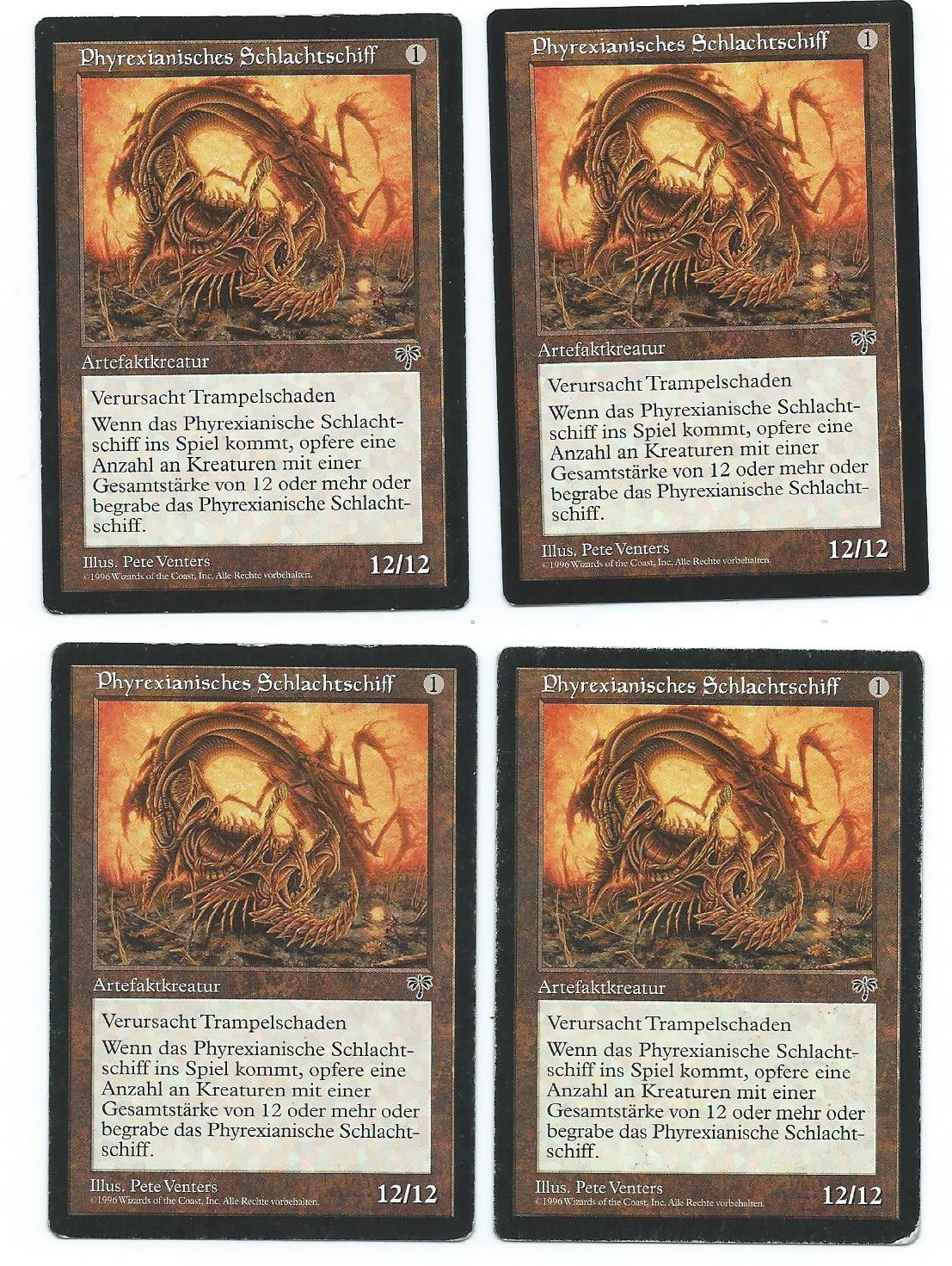 4x Phyrexian Dreadnought FBB Mirage | Magic the Gathering | MTG Cards