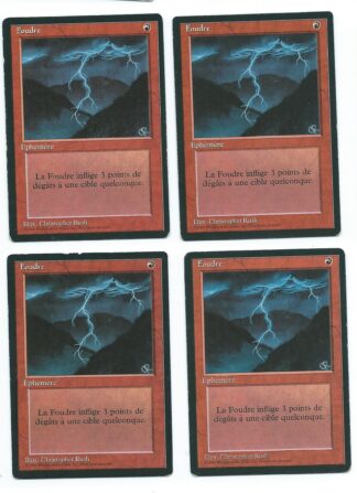 Magic MTG 4x FBB French Lightning bolt