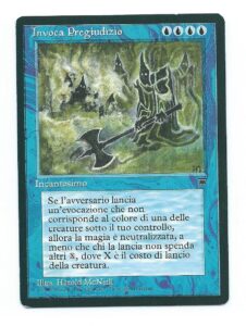 Magic MTG Legends FBB Italian Invoke Prejudice