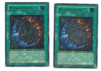 Yugioh! 2x Miracle Fusion GERMAN Ultimate Rare 1st Edition CRV-EN039 first ed. front