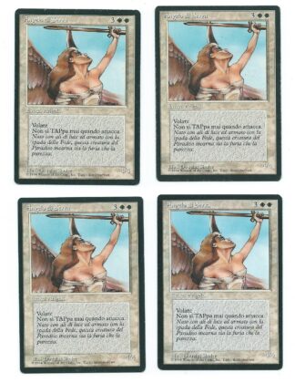 Magic MTG 4x FBB Serra Angel Italian