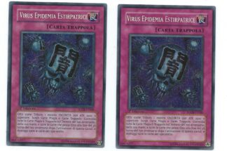 Yugioh! 2x Eradicator Epidemic Virus ITALIAN FOTB-EN068 Secret Rare 1st Edition