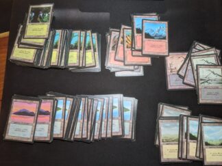 Magic MTG FBB Basic Lands Lot 150+ French black border