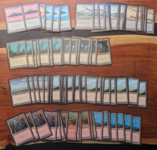 FBB Basic Lands Lot 93x Japanese black border