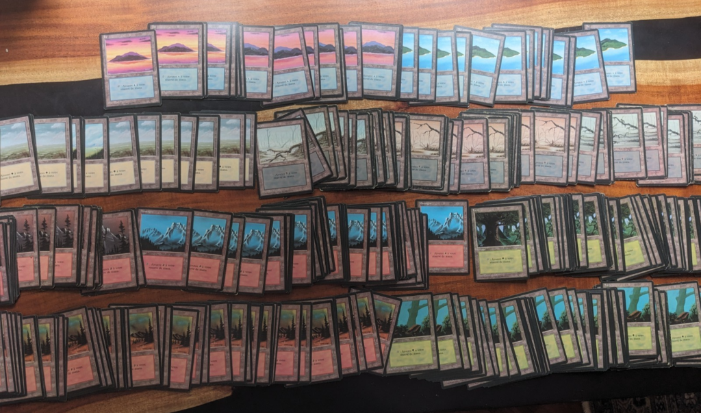 FBB Basic Lands Lot 380 French black border | Mox Beta