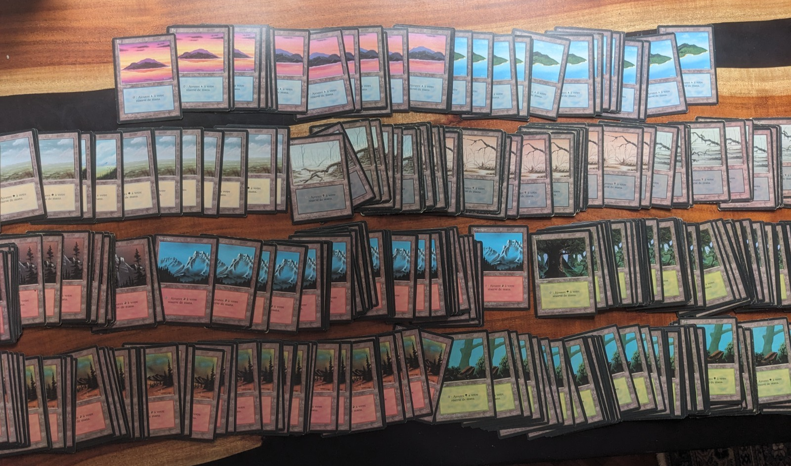 FBB Basic Lands Lot 380 French black border