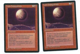 Magic MTG 2x Blood Moon FBB Italian Dark Black Border Vintage www_MoxBeta_com