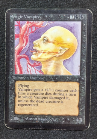 Magic MTG Alpha Sengir Vampire Rare Old School Gathering www_MoxBeta_com