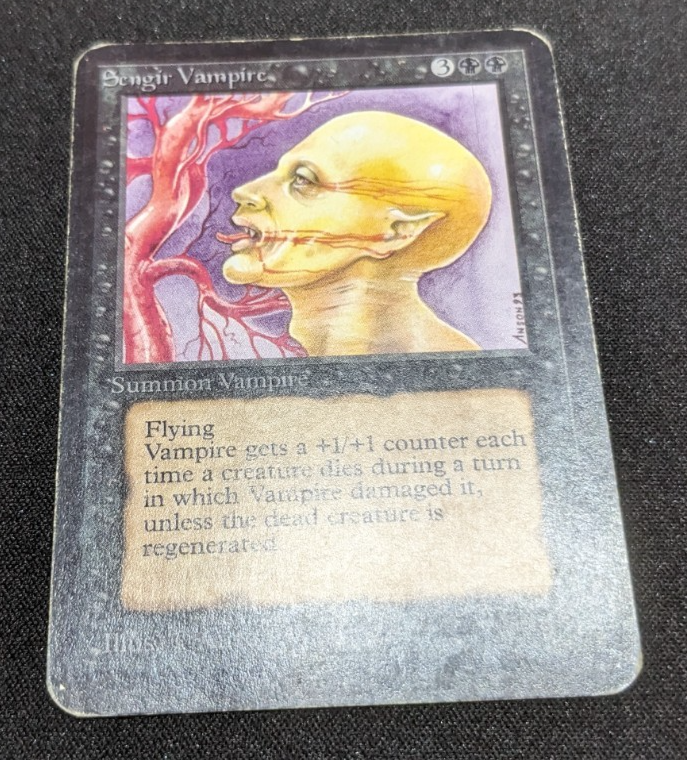 Magic MTG Alpha Sengir Vampire Rare Old School Gathering www_MoxBeta_com - Image 5