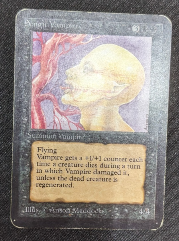 Magic MTG Alpha Sengir Vampire Rare Old School Gathering www_MoxBeta_com - Image 9