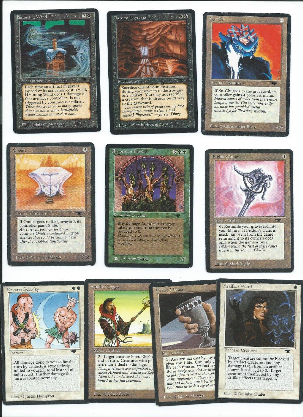 Antiquities Lot Su-Chi Gate to Phyrexia Haunting Wind