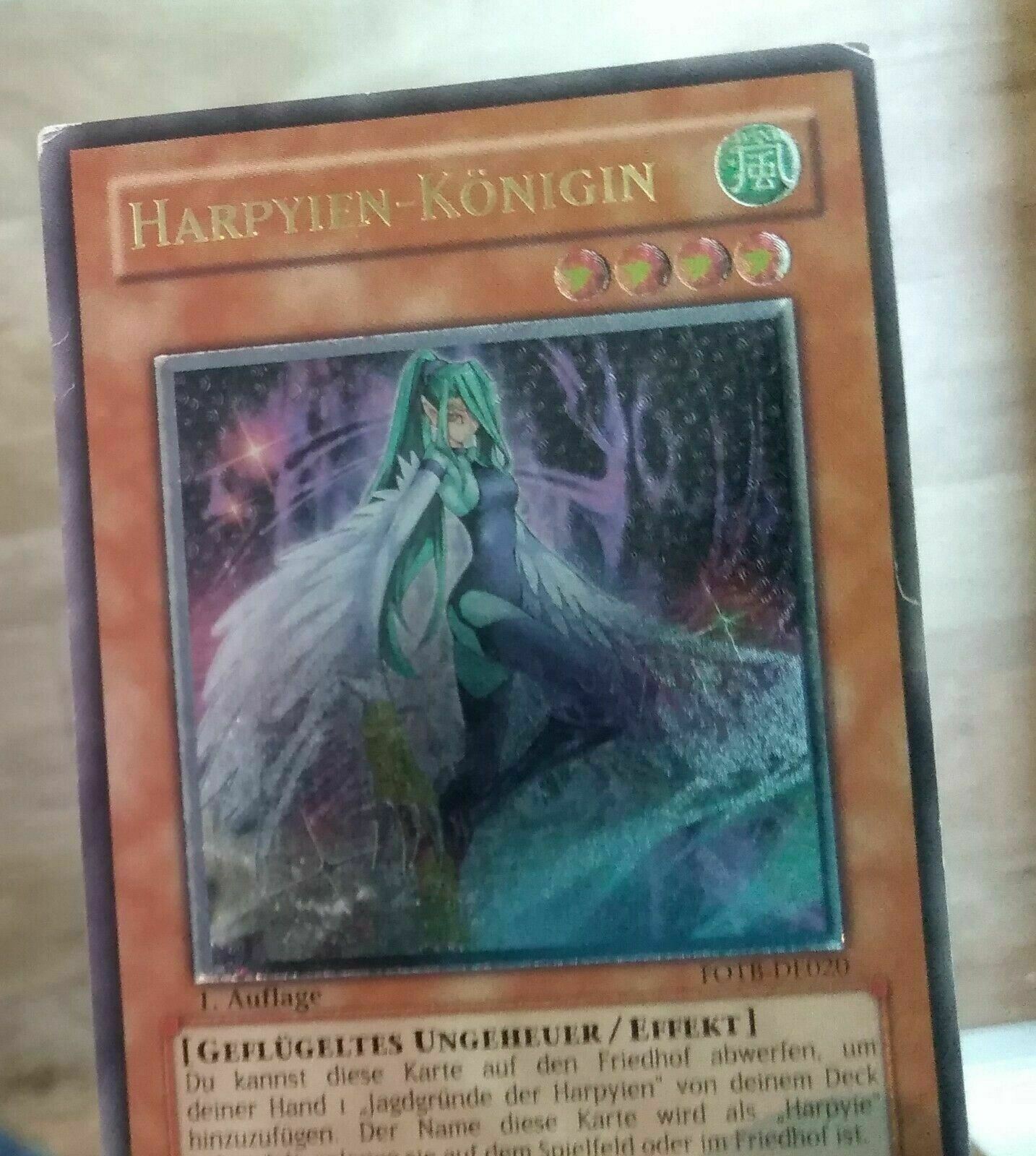 Yugioh! 2x Harpie Queen FOTB-EN020 GERMAN Ultimate Rare 1st Edition First