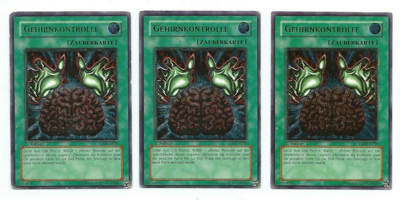 YuGiOh Carta Rare Brain Control GLD1-EN033 - Gold Series