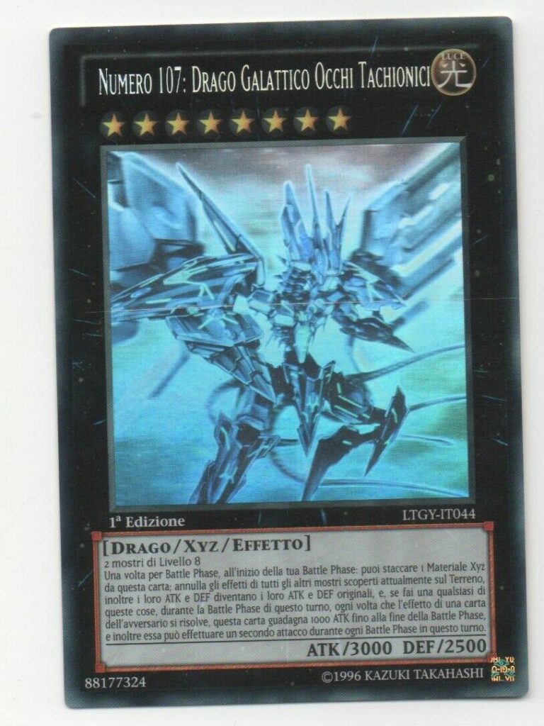 Yugioh Number 107 Galaxy Eyes Tachyon Dragon Ghost Rare 1st Edition