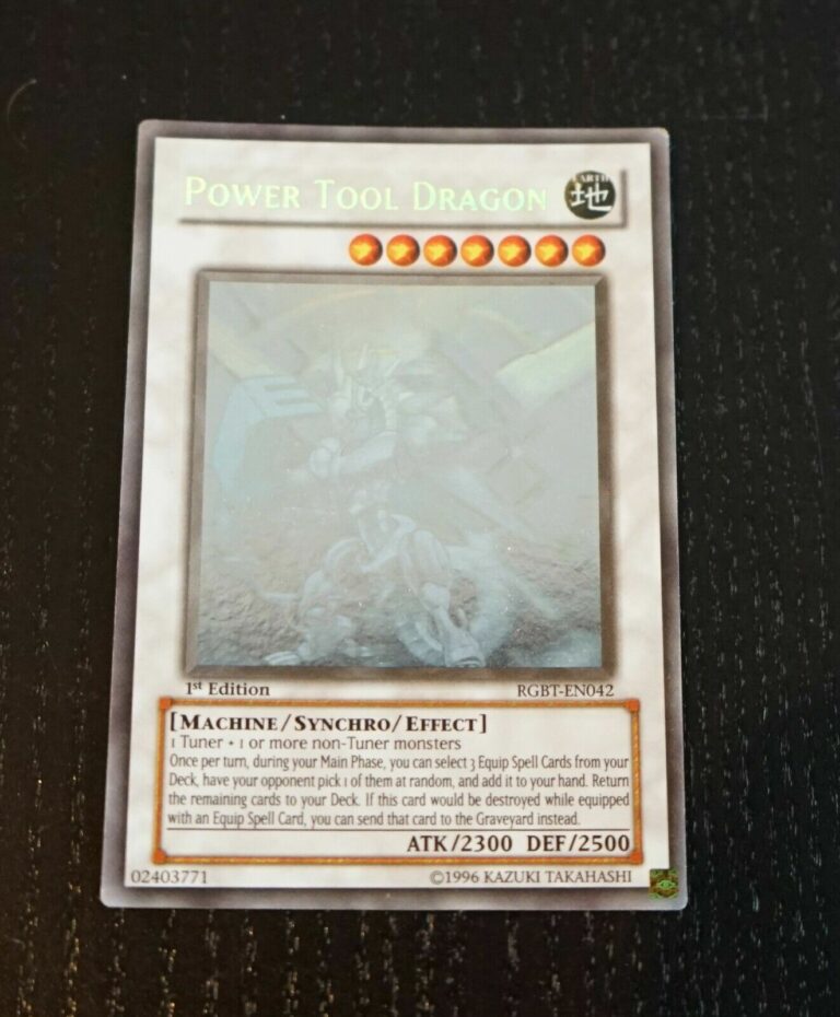 Yugioh! Power Tool Dragon RGBTEN042 Ghost Rare 1st Edition First YGO