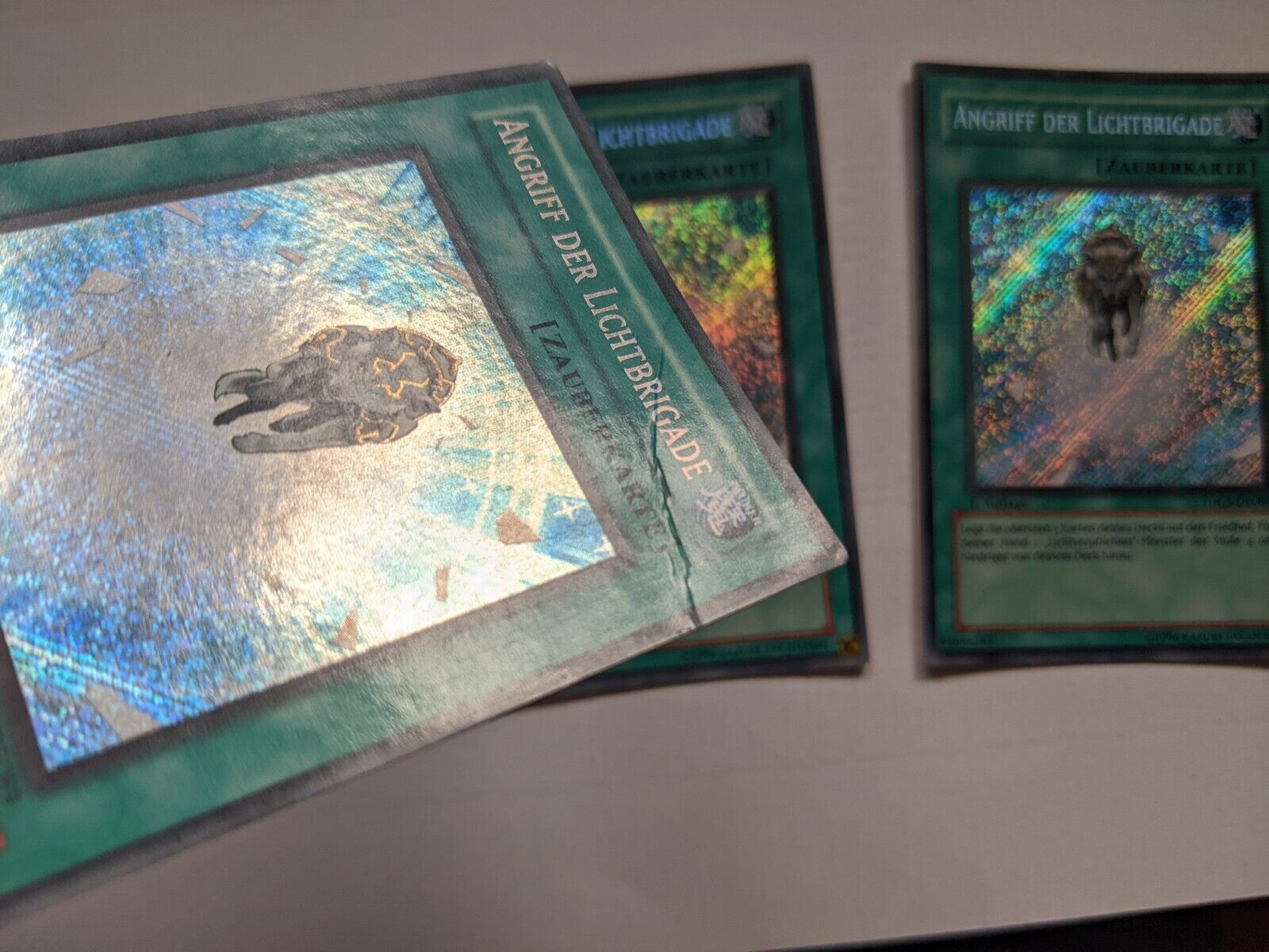 Pickering Framework Aftensmad Yugioh! 3x Charge of the Light Brigade TDGS-EN089 GERMAN Secret Rare 1st  Ed. | Mox Beta